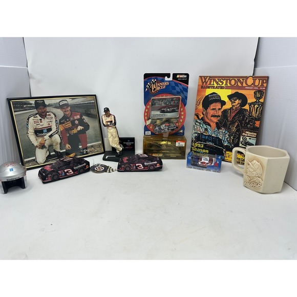 Nascar Other - Dale Earnhardt Sr #3 NASCAR Memorabilia Lot Magazine Mug Diecast  Figurine
